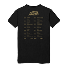 Load image into Gallery viewer, Gold Logo 2023 Tour Black T-Shirt
