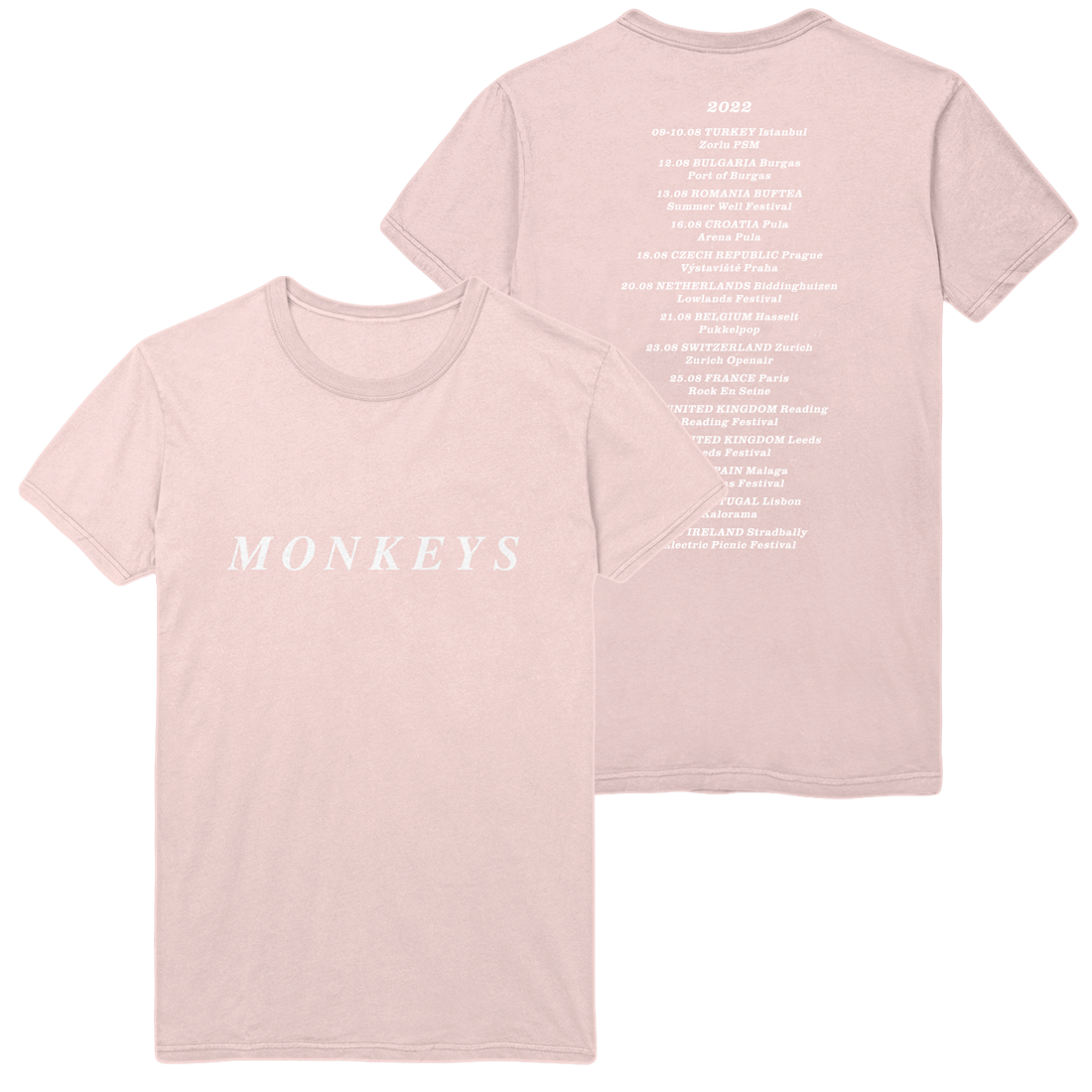 Arctic monkeys tee sales