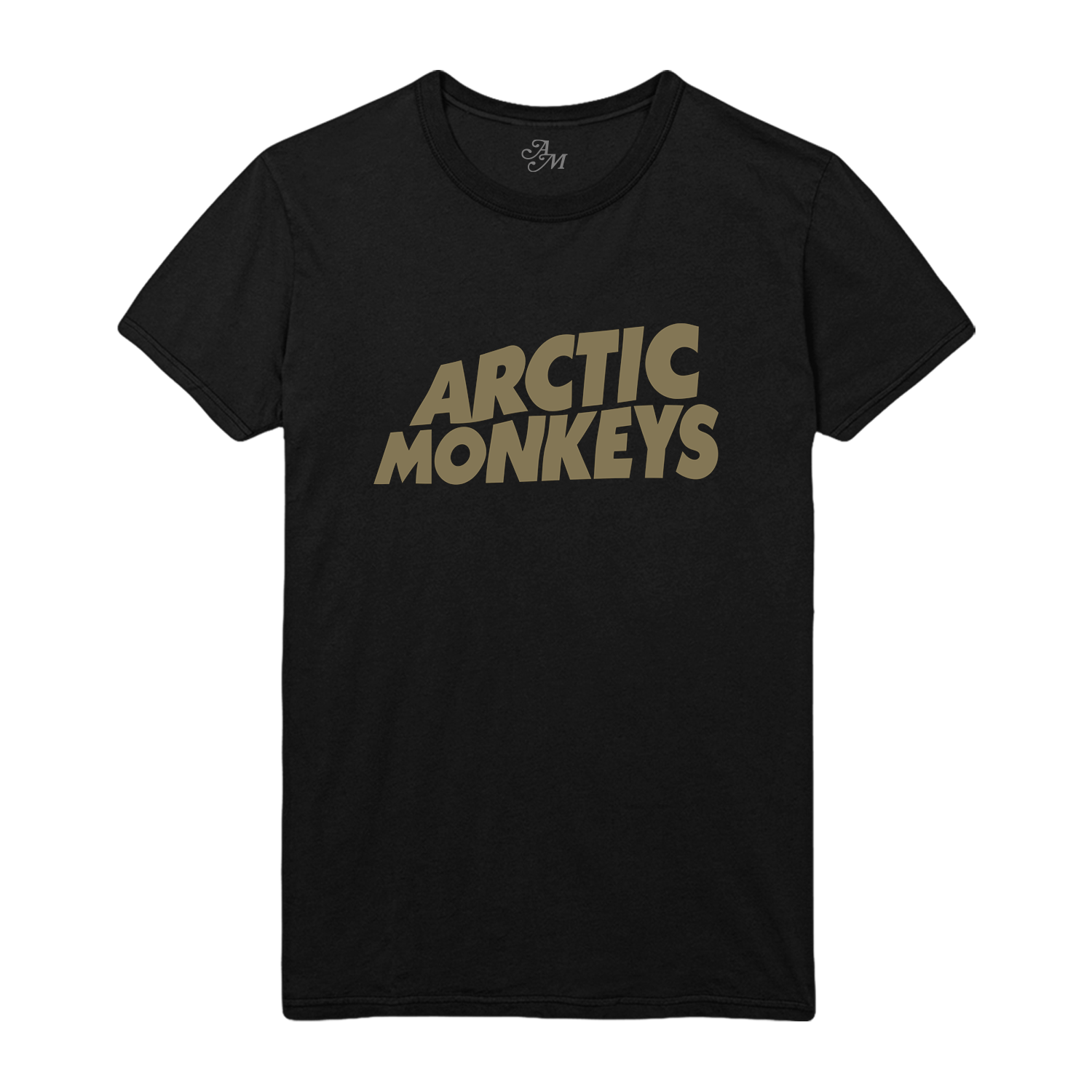 Gold Logo Black TShirt Arctic Monkeys The Official Store