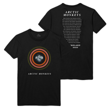 Load image into Gallery viewer, Concentric Mirrorball Tour 2023 Black T-Shirt
